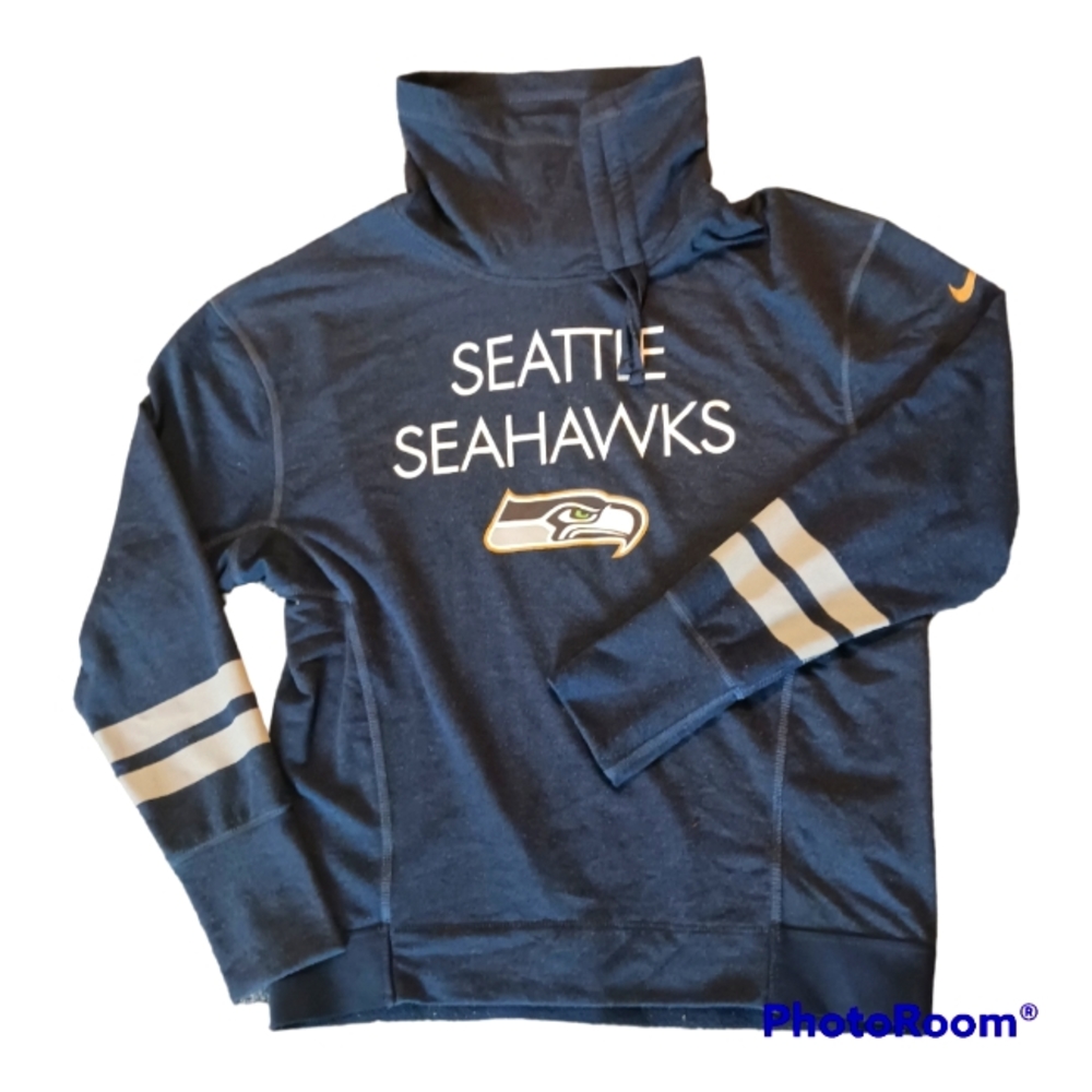 Nike Seattle Seahawks Women's Cowl Neck Top Size Small Junior's